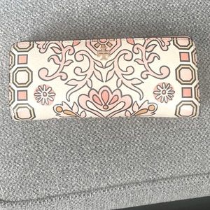 Tory Burch Hicks Garden Slim Envelope Wallet-pre owned-used